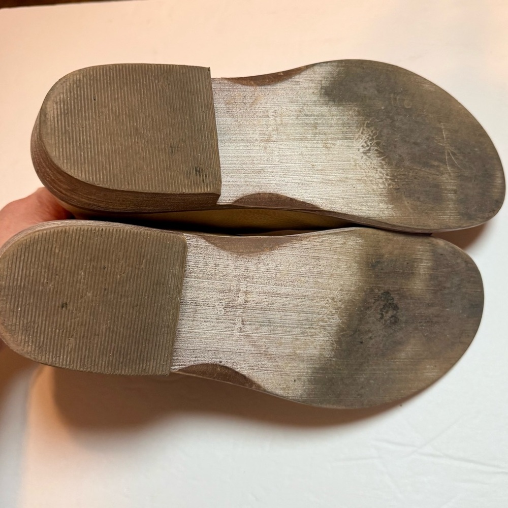 Free People Mont Blanc Textured Sandals Tan Euro Size 39/US 8.5 - Picture 12 of 14
